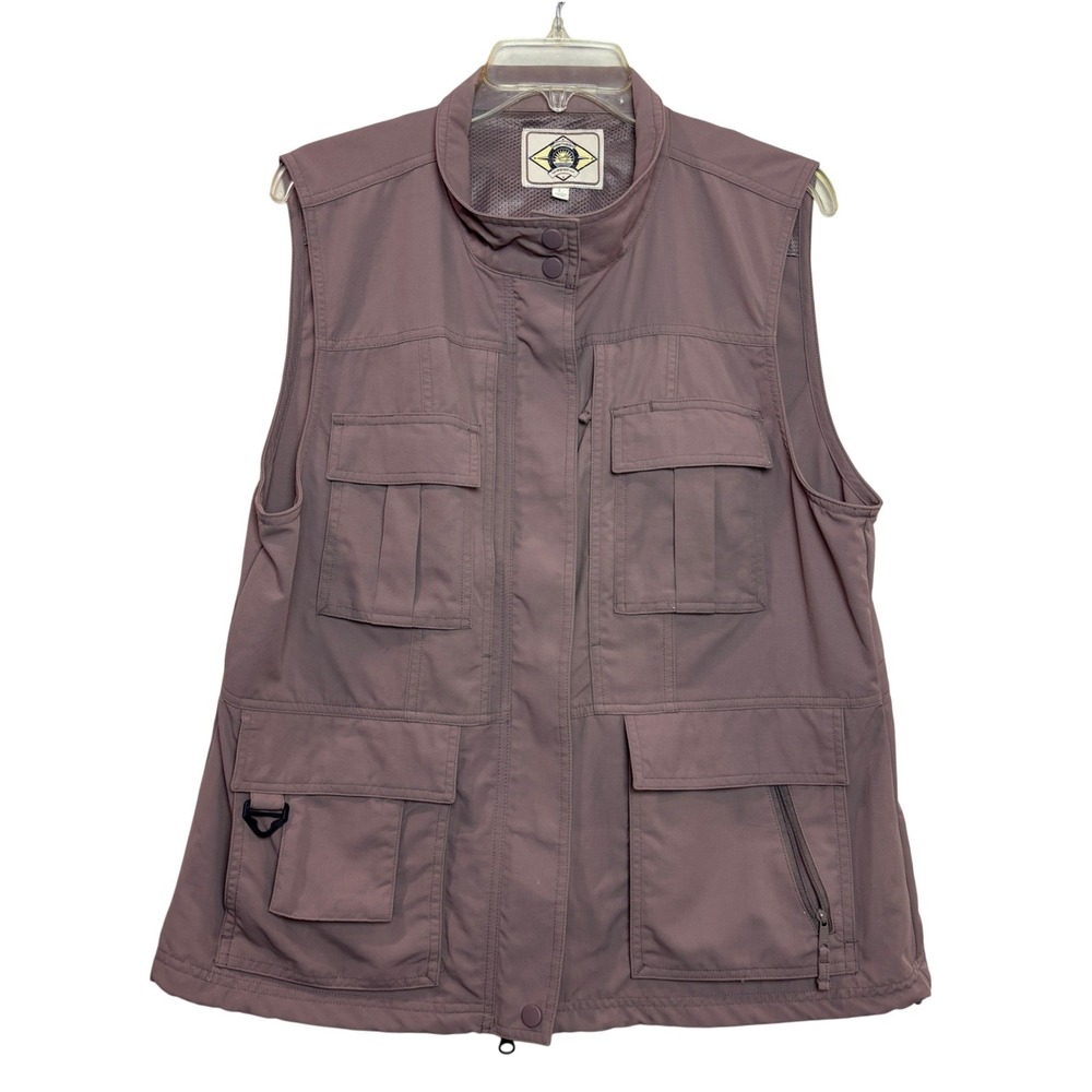 Scully Utility Vest Womens Large Brown Farthest Point Gorpcore Hiking Cargo Rose